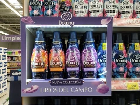 Exhibidor de góndola de Downy